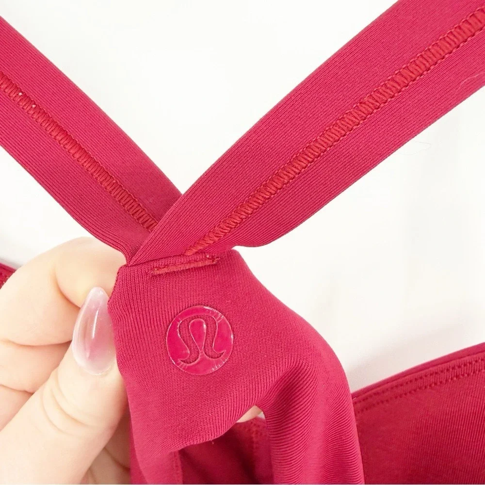 Lululemon Wrap It Up Racerback Tank Top 4 Cranberry